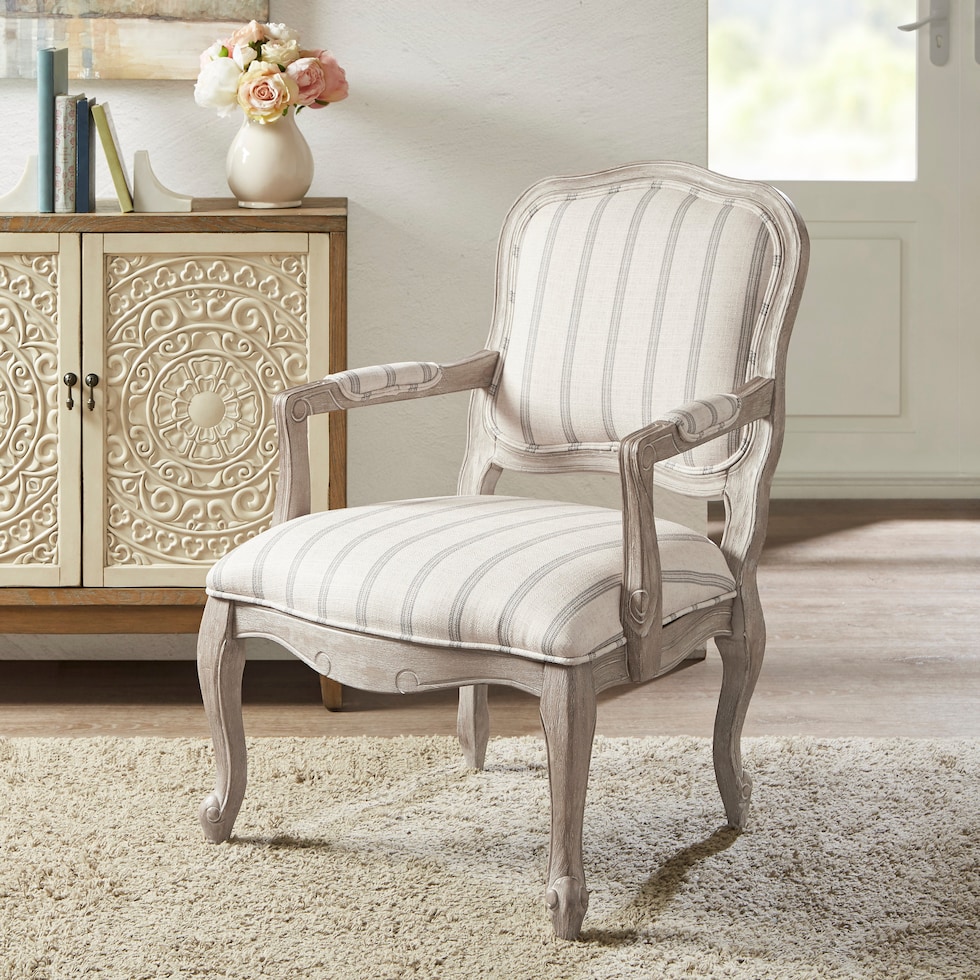 white accent chair   