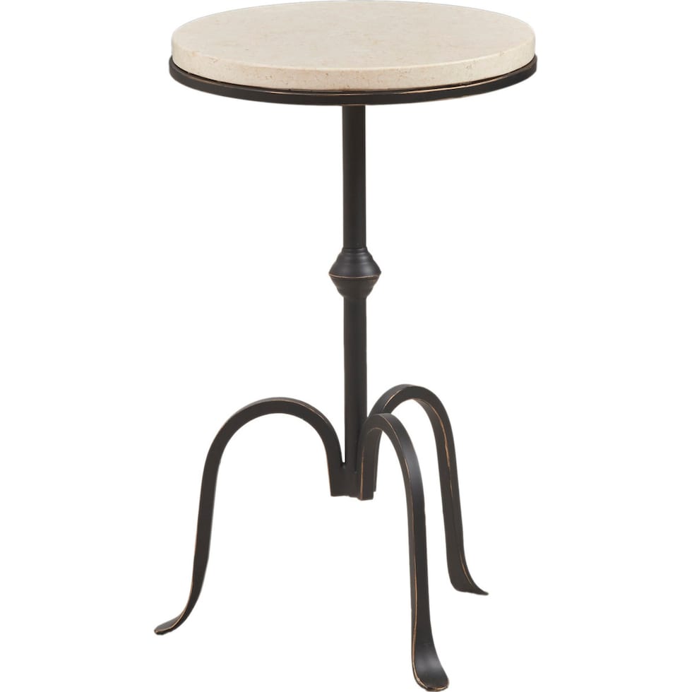 white black accent table   