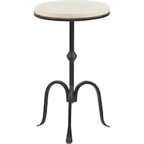 white black accent table   