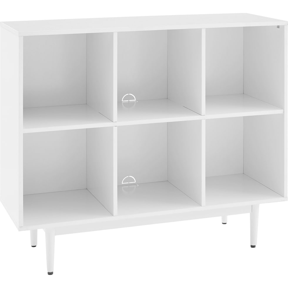 white bookcase   