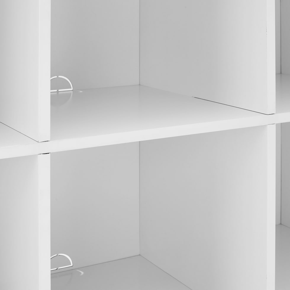 white bookcase   