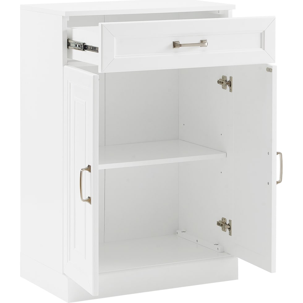 white cabinet   