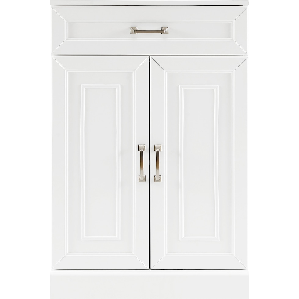 white cabinet   