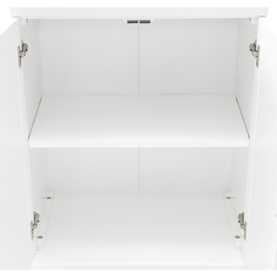 white cabinet   
