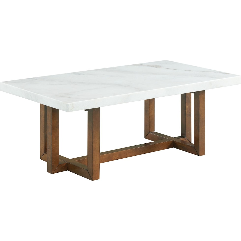 white coffee table   