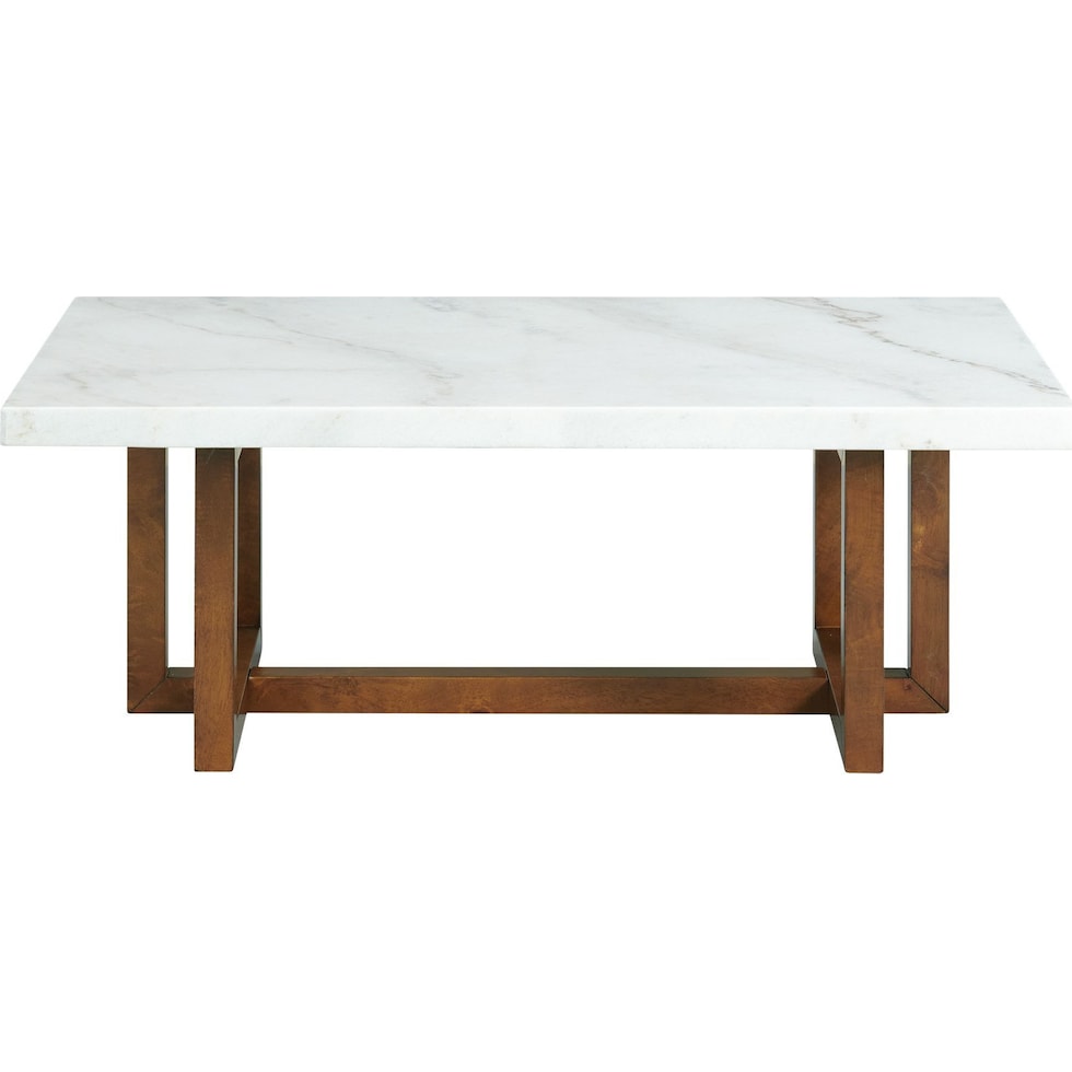 white coffee table   