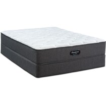 white full mattress low profile foundation set   