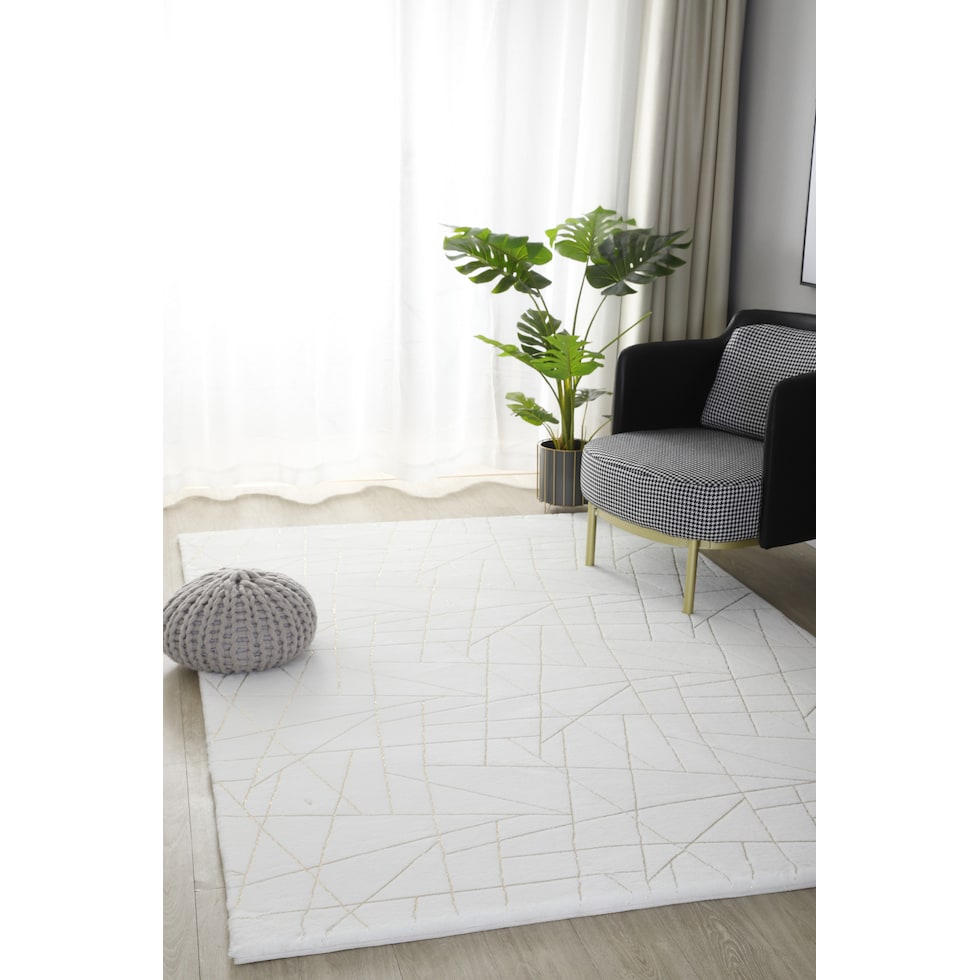 white gold area rug  x    