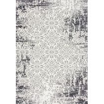 white gray area rug  x    
