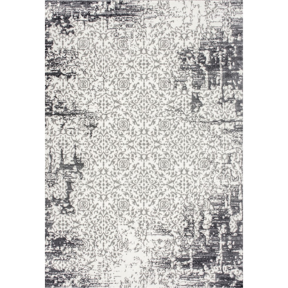 white gray area rug  x    