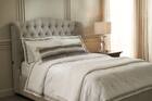 Ace Linen King Comforter Set - White/Gray