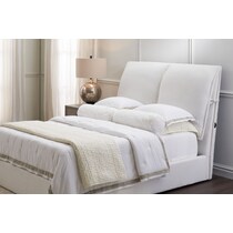 white natural queen bedding set   