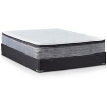white queen mattress split low profile foundation set   