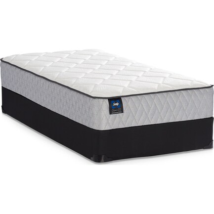 Sealy Gilroy Soft Queen Mattress and Split Low-Profile Foundation