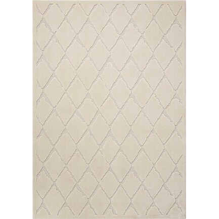 Criss Cross 4' X 6' Area Rug by Michael Amini - Ivory