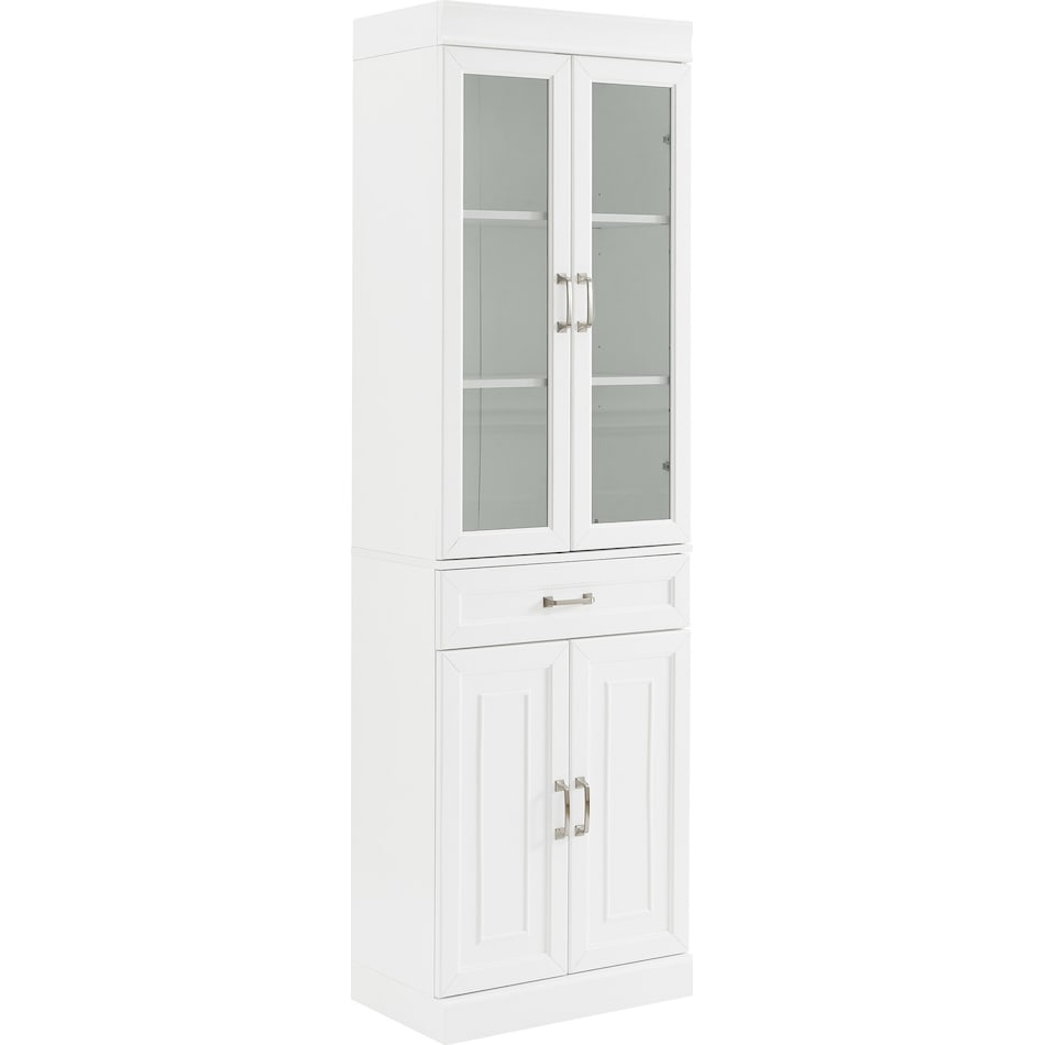 Honnaly Pantry with Glass Doors | Value City Furniture