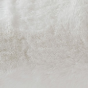 Faux Fur Bolster Pillow - Big Bear White