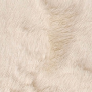 Faux Mink Fur 8' x 10' Area Rug - Ivory
