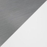 Rylan Storage Cart - White/Stainless Steel Top