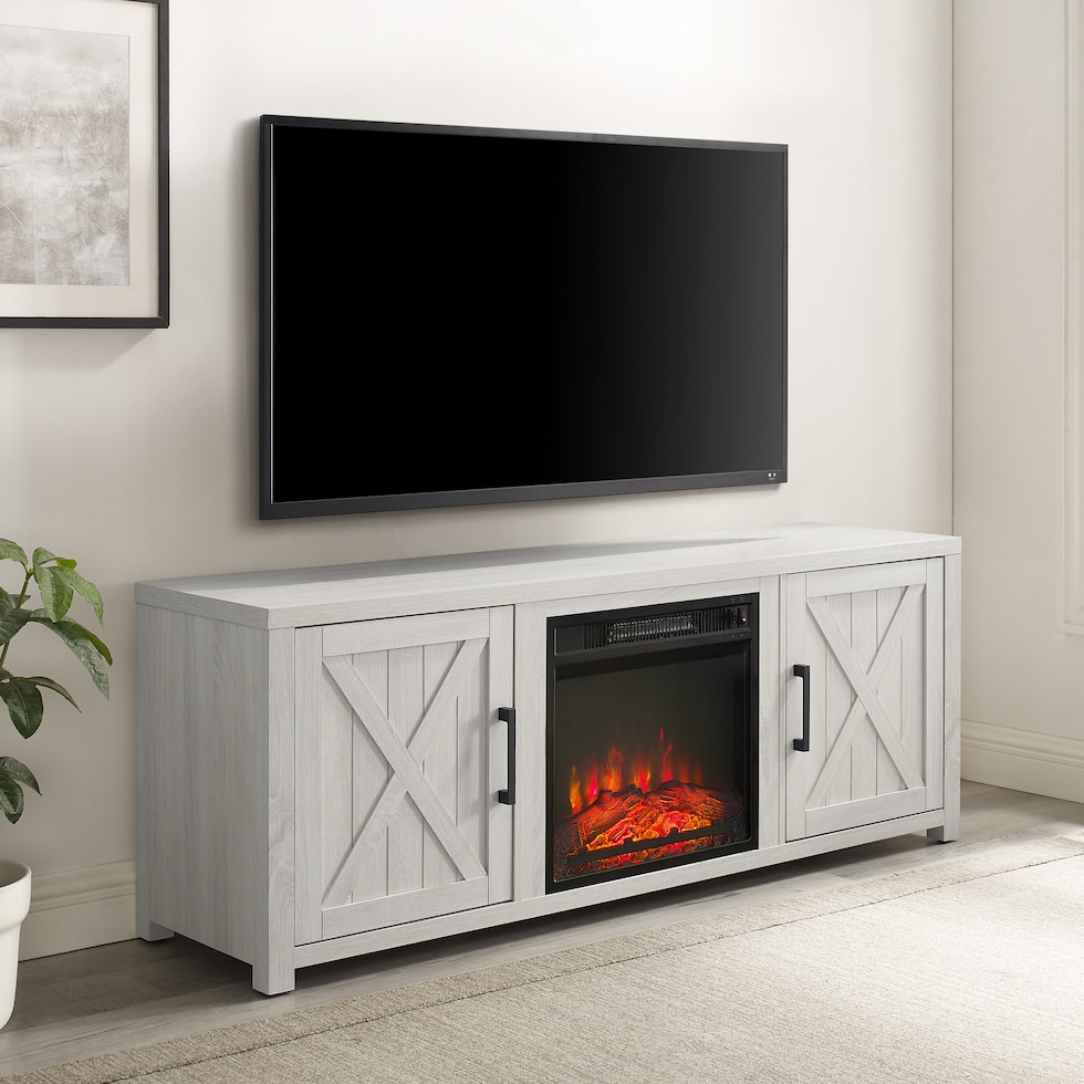 white tv stand   