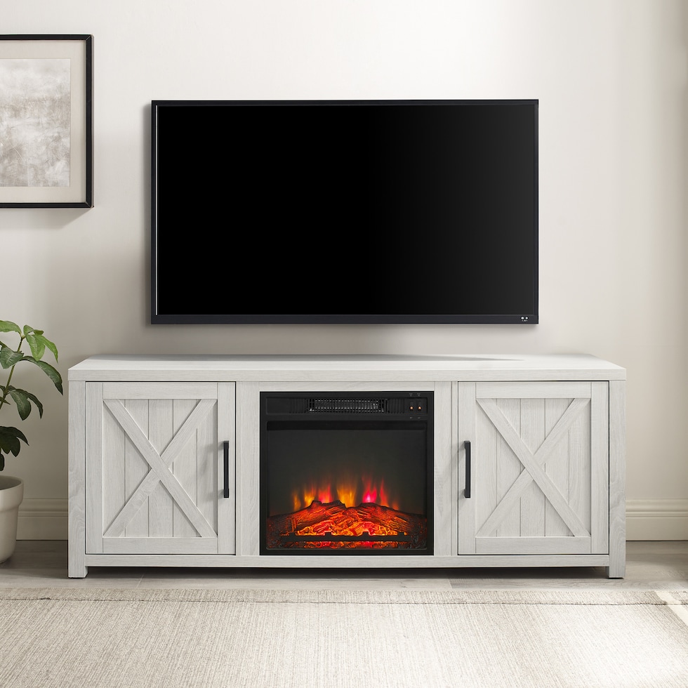 white tv stand   