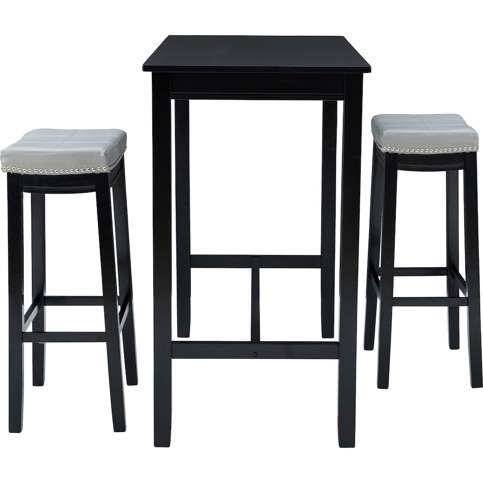 wilcox black  pc bar set   