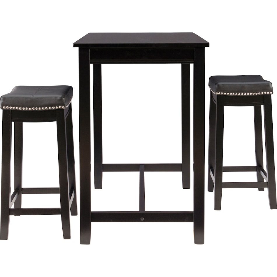 wilcox black  pc counter height dining room   