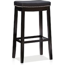 wilcox black bar stool   