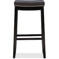 wilcox black bar stool   