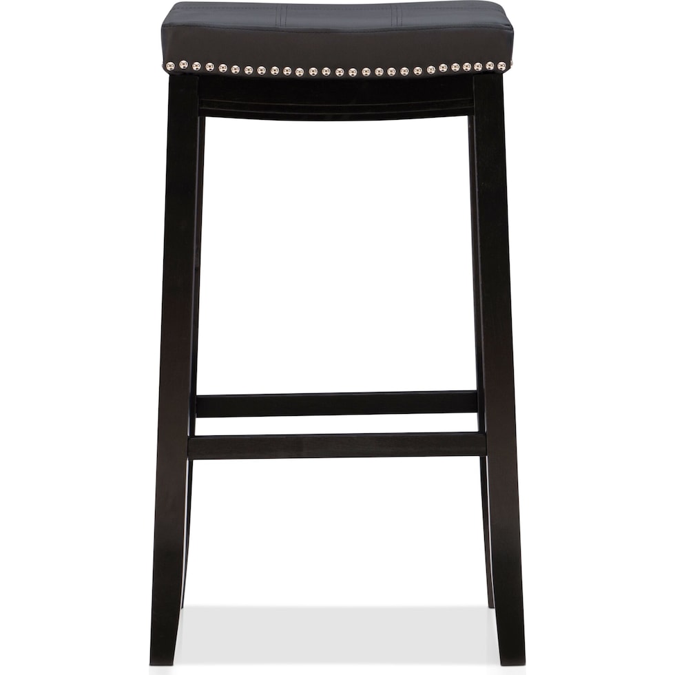 wilcox black bar stool   