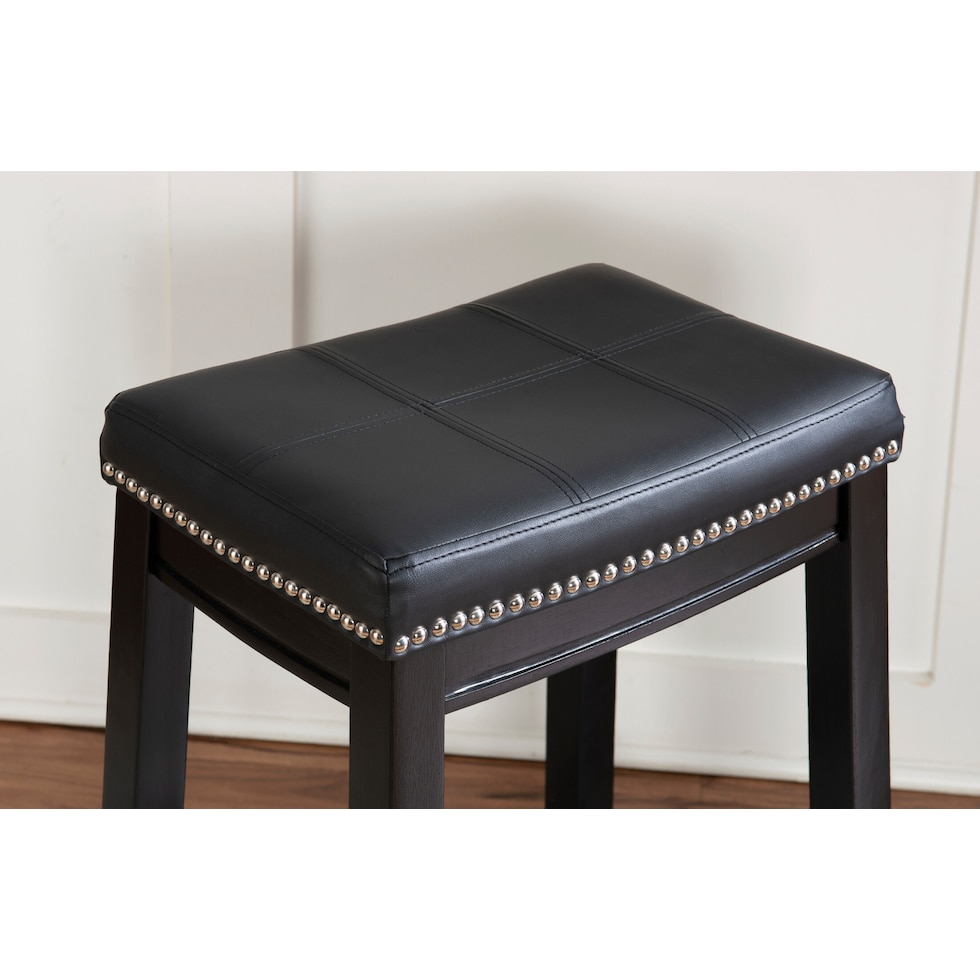 wilcox black counter height stool   