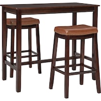 wilcox dark brown  pc bar set   