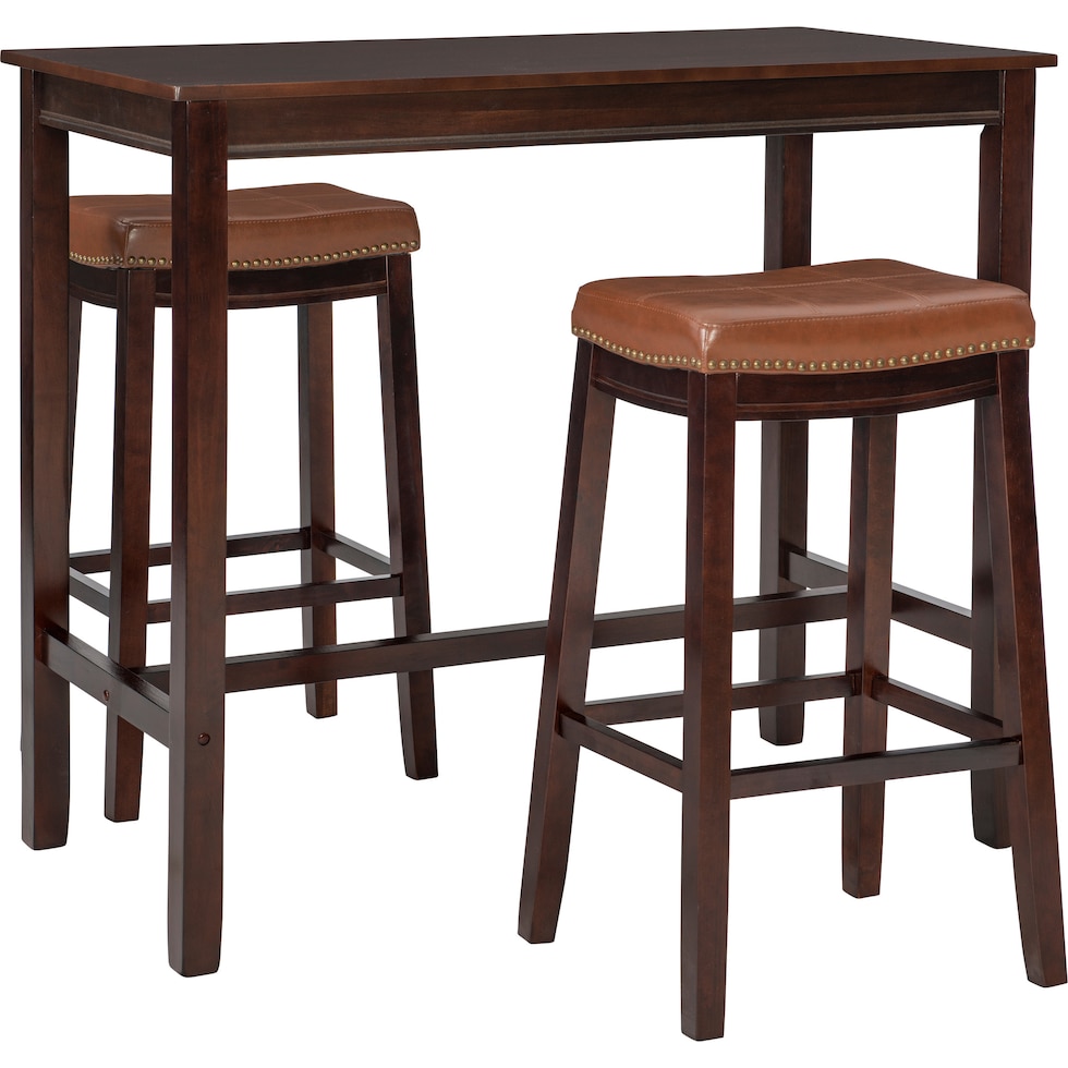 wilcox dark brown  pc bar set   