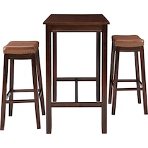 wilcox dark brown  pc bar set   