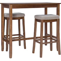 wilcox dark brown  pc bar set   