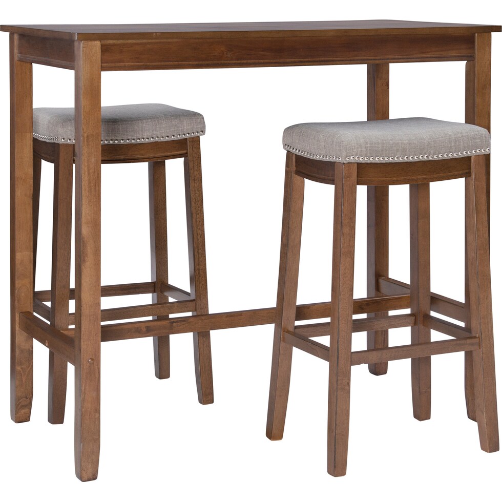 wilcox dark brown  pc bar set   