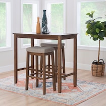 wilcox dark brown  pc bar set   