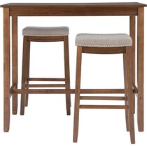 wilcox dark brown  pc bar set   