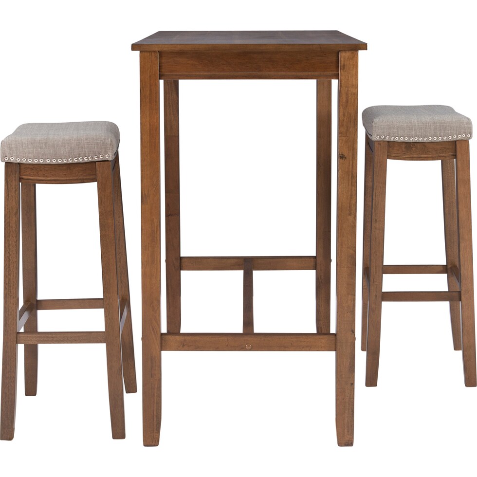 wilcox dark brown  pc bar set   