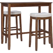 wilcox dark brown  pc bar set   
