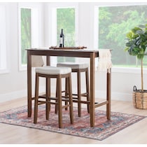 wilcox dark brown  pc bar set   