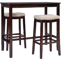 wilcox dark brown  pc bar set   