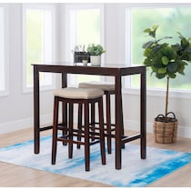 wilcox dark brown  pc bar set   
