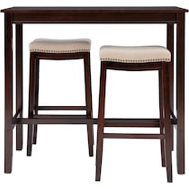 wilcox dark brown  pc bar set   