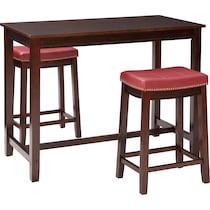 wilcox dark brown  pc counter height dining room   