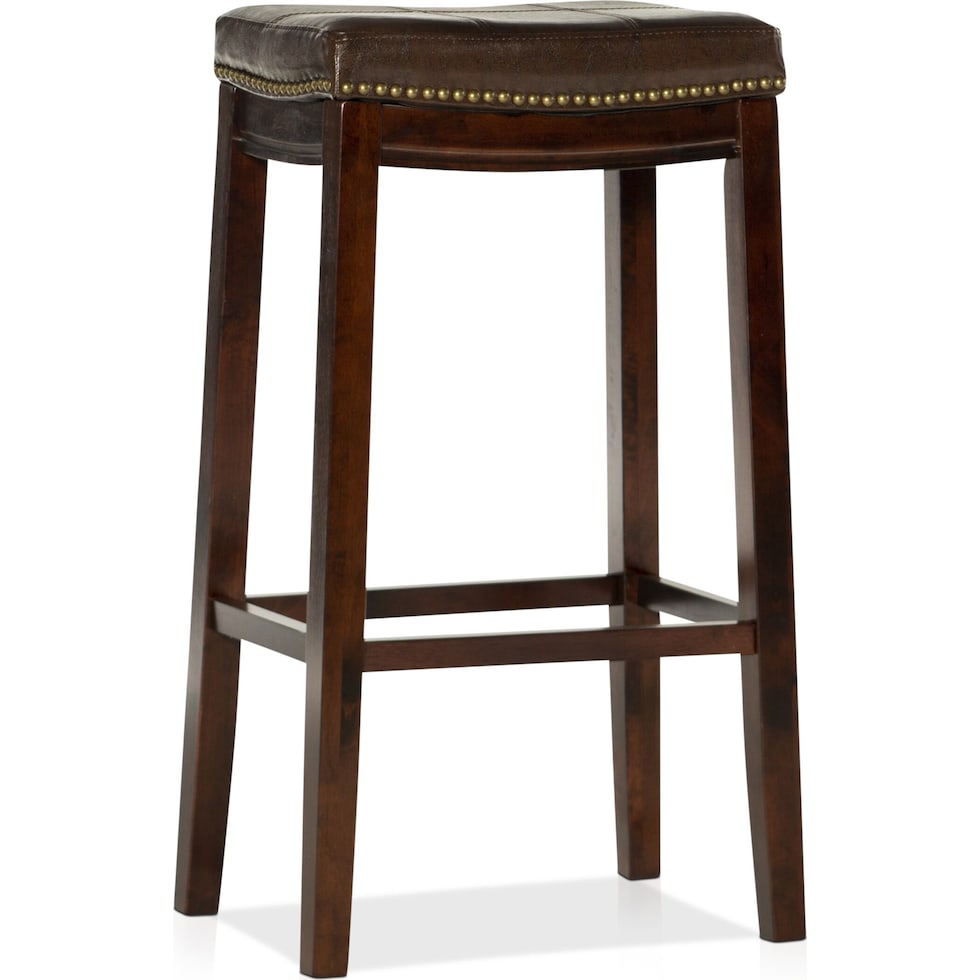 wilcox dark brown bar stool   