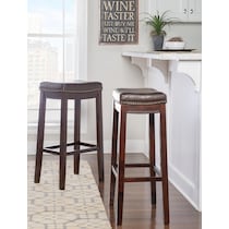 wilcox dark brown bar stool   