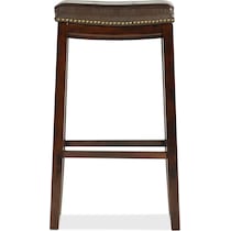 wilcox dark brown bar stool   