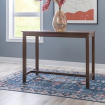 wilcox dark brown counter height dining table   