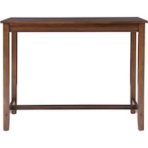 wilcox dark brown counter height dining table   